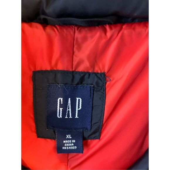 Gap puffer vest house down feathers nylon womens ? xl black unisex - Picture 2 of 7